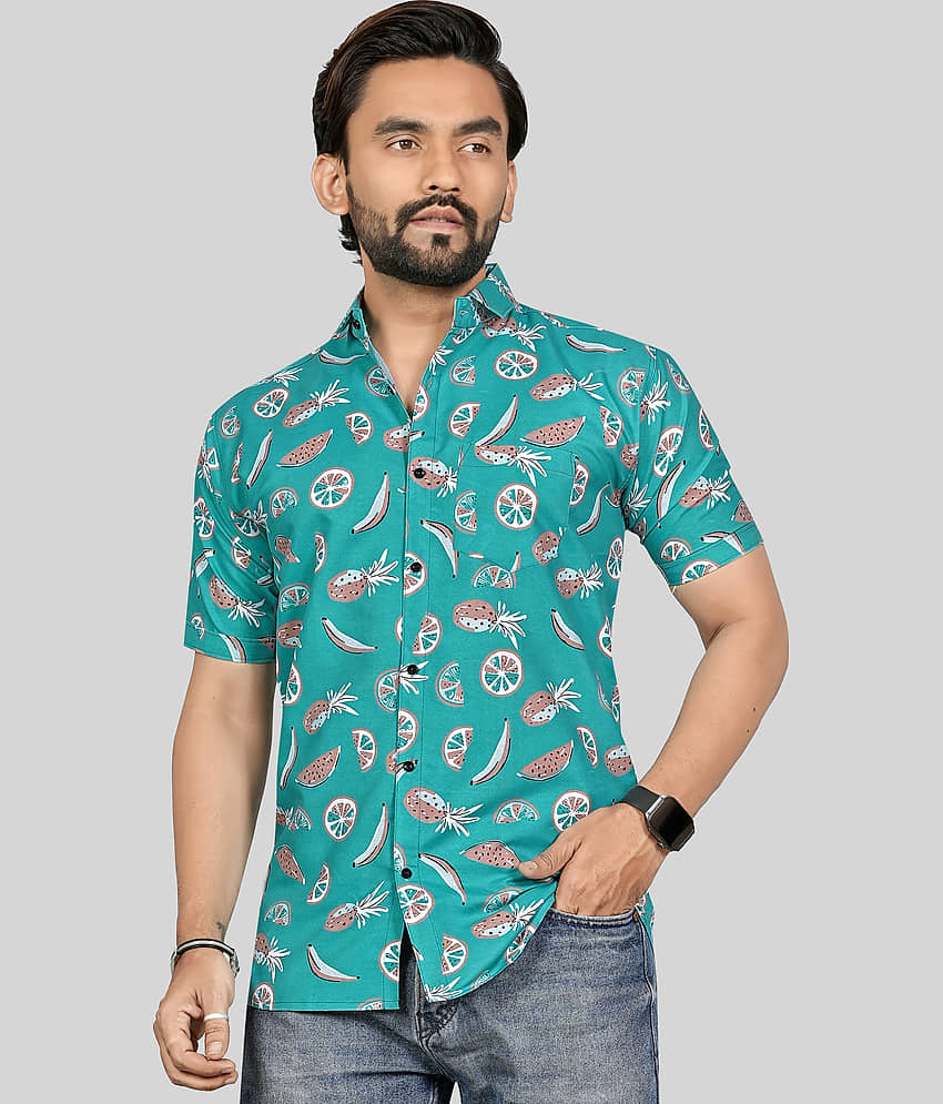 ADWYN PETER 100% Cotton Regular Fit Printed Half Sleeves Men's Casual Shirt - Multicolor 9 ( Pack of 3 ) view 2