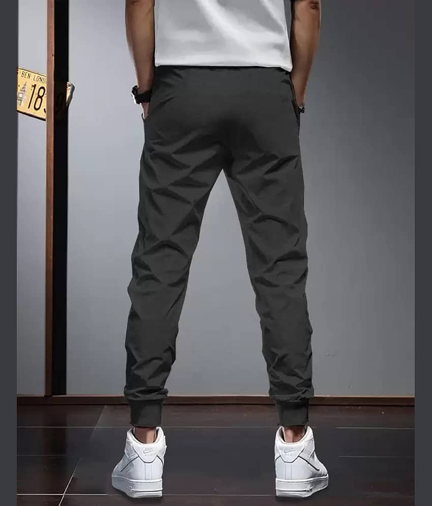 Reya Grey Cotton Blend Men's Joggers ( Pack of 1 ) view 2