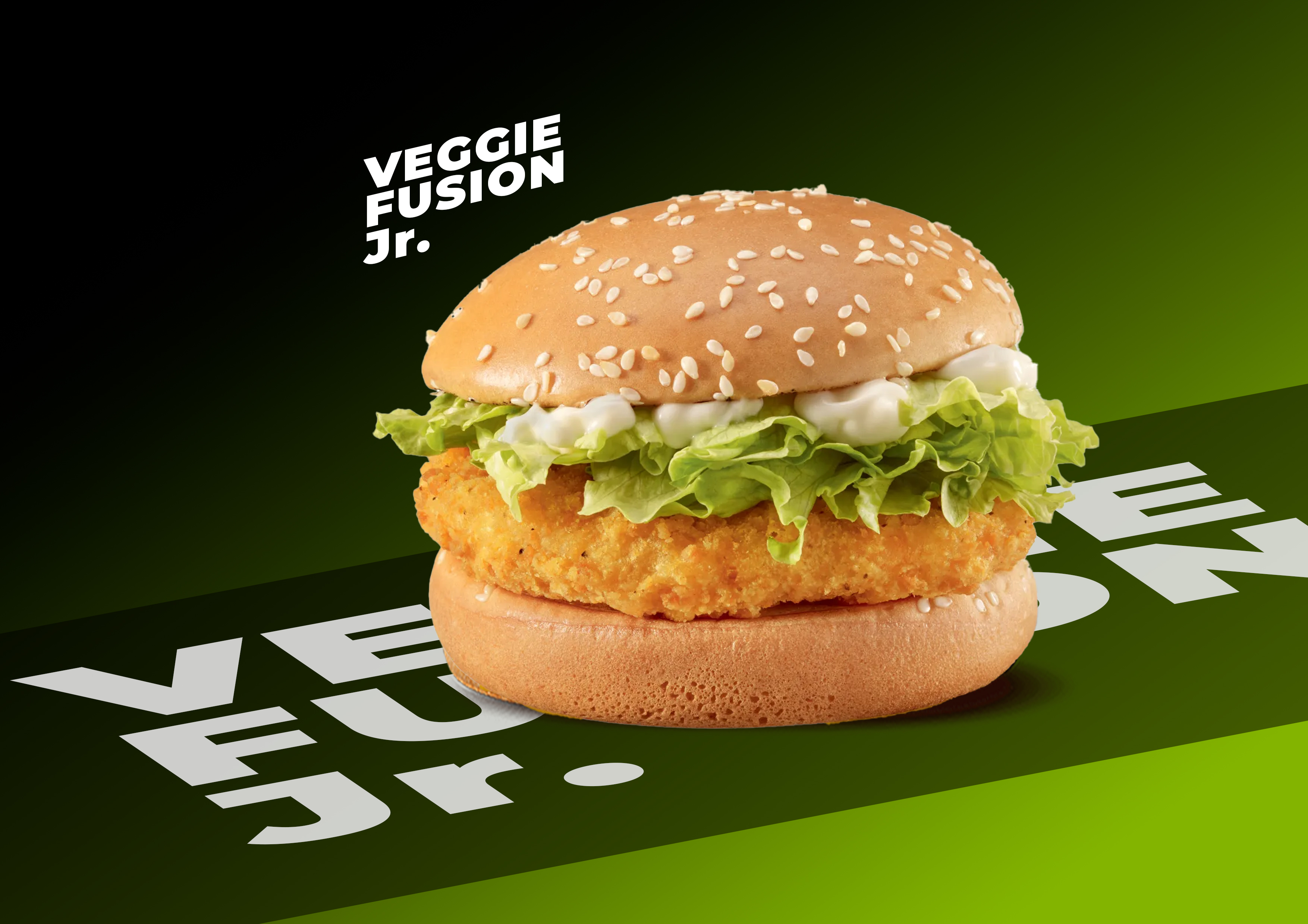 Veggie fusion burger jr
