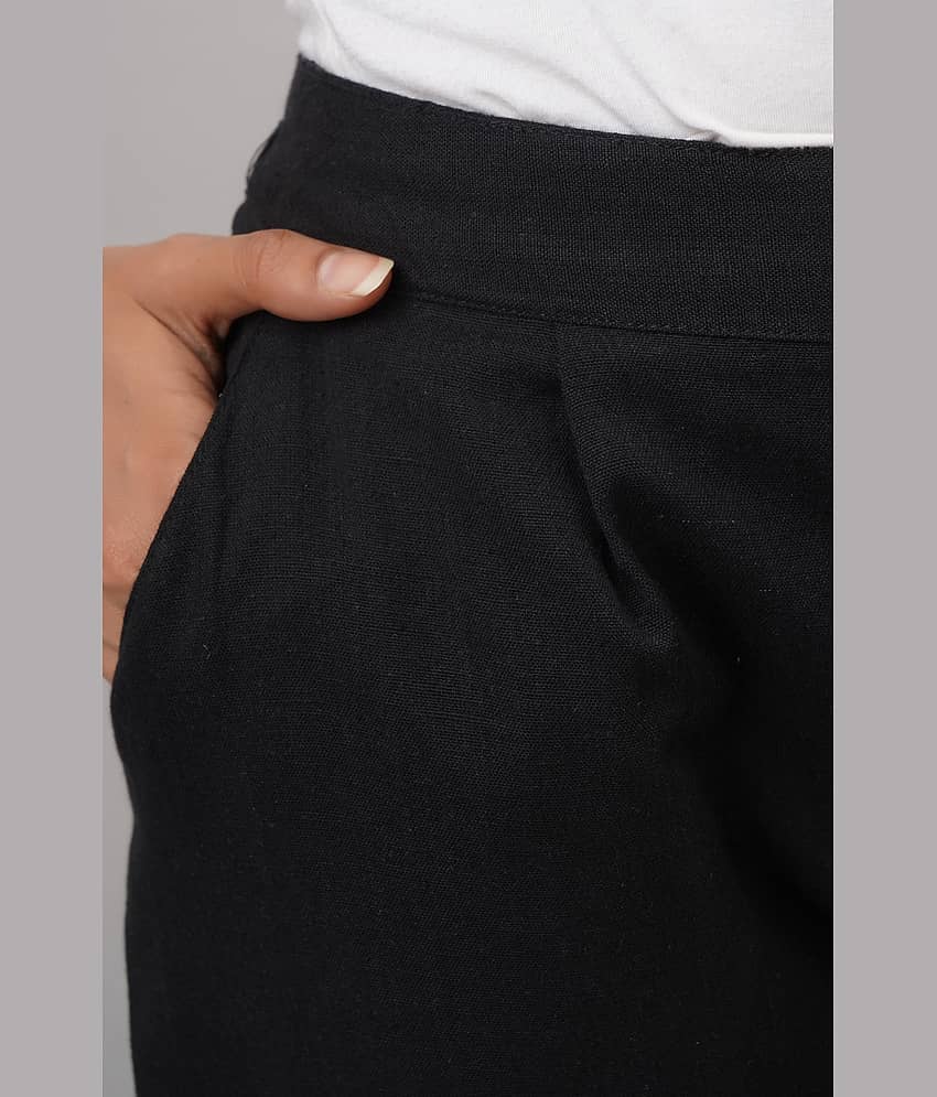 NeshamaKurti - Cream Cotton Regular Women's Casual Pants ( Pack of 1 ) view 2