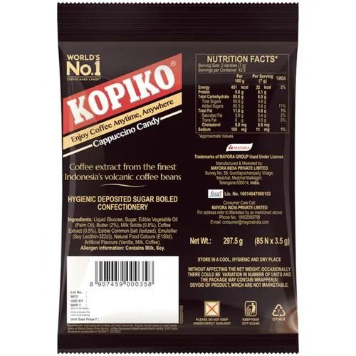 Kopiko Cappuccino Coffee Candy, 297.5 gm view 2