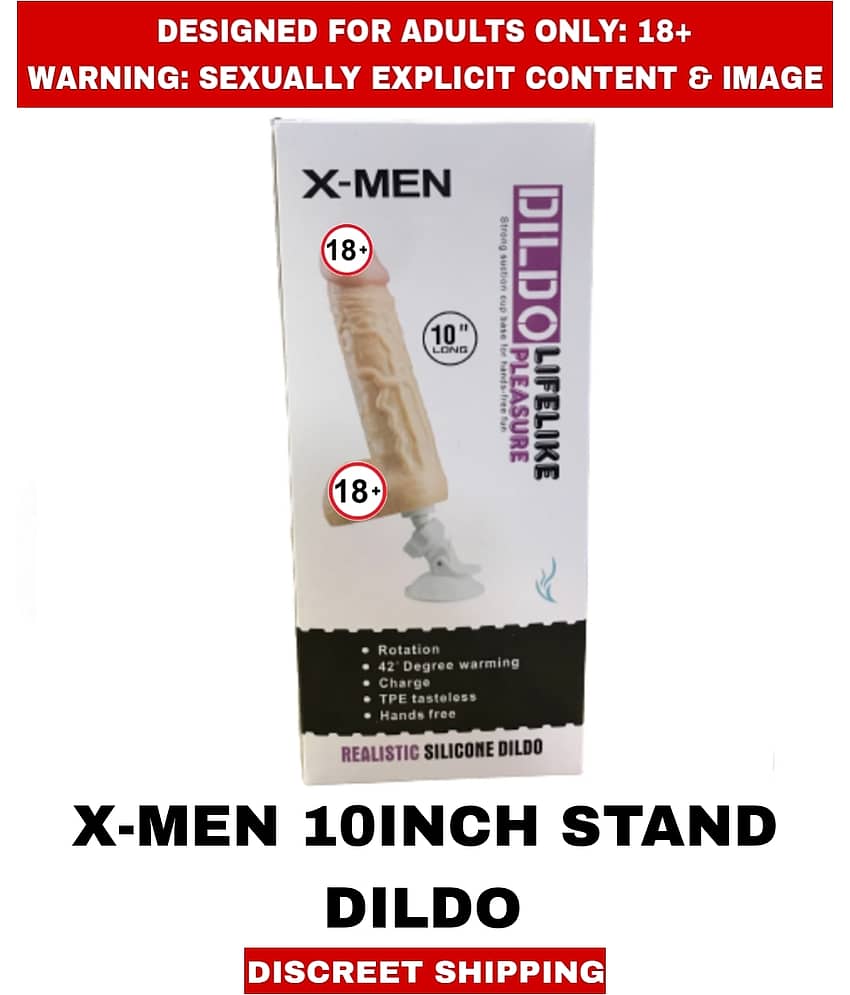 X-MEN STRONG STAND SUCTION CUP 10inch ROTAION G-Spot REALISTIC VIBRATOR DILDO For Women view 2