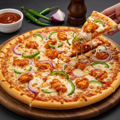 Schezwan Chicken Pizza