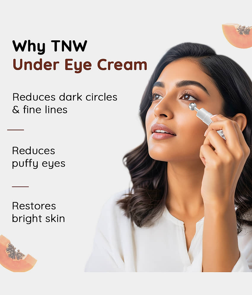TNW - The Natural Wash Under Eye Cream For Men & Women With Cooling Massage Eye Roller 15 mL view 2