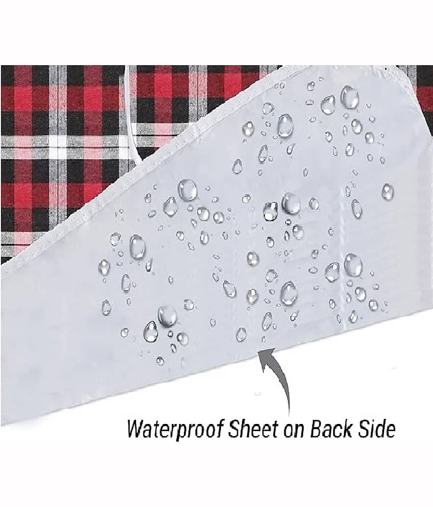 WINNER Polyester Checks Kitchen Apron with 2 Center Pocket ( Pack of 1 ) view 2