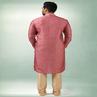 Raivat Ethnic Pink Colour Art Silk Printed Kurta Pajama 1487 view 2