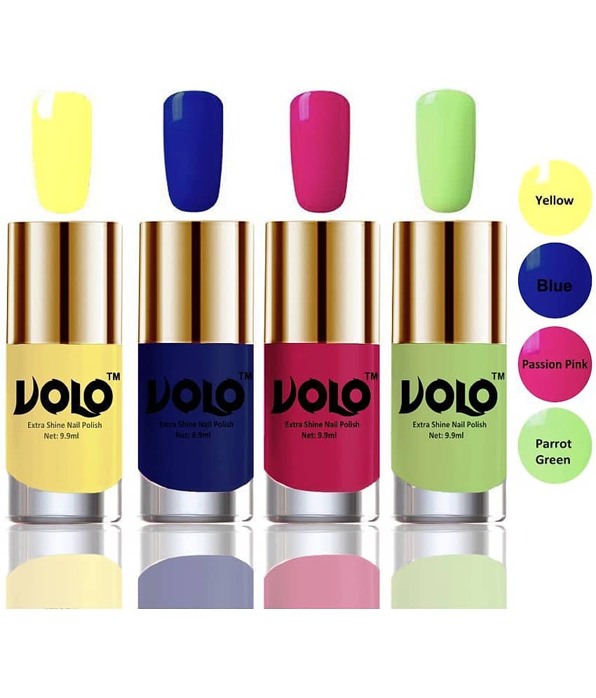 VOLO Grand Shine lasting High Definition Nail Polish Multi Glossy Pack of 4 39 mL view 2
