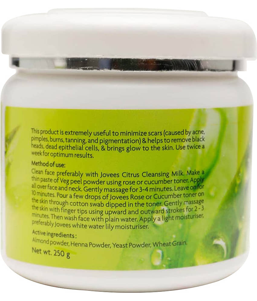 Jovees Herbal Veg Oat Face Peel Removes Acne Pimple and Tan For All Skin Types, 250gm (Pack of 1) view 2