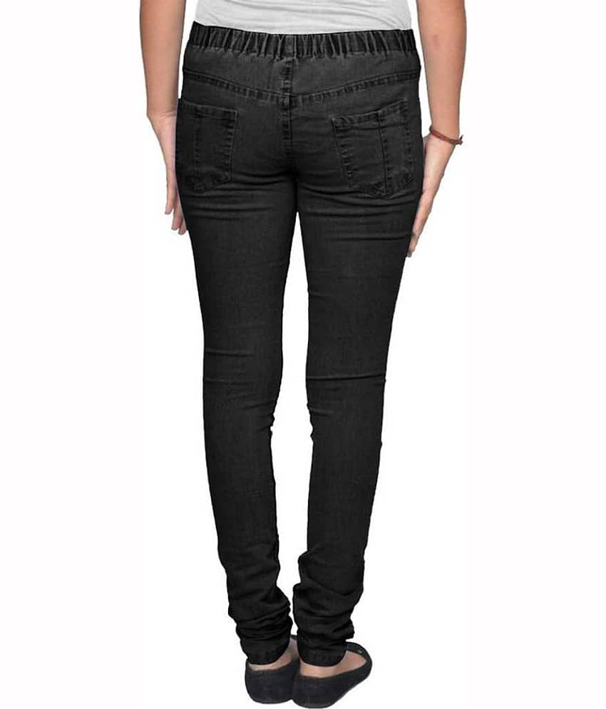 OuterWear - Black Denim Slim Fit Women's Jeans ( Pack of 1 ) view 2
