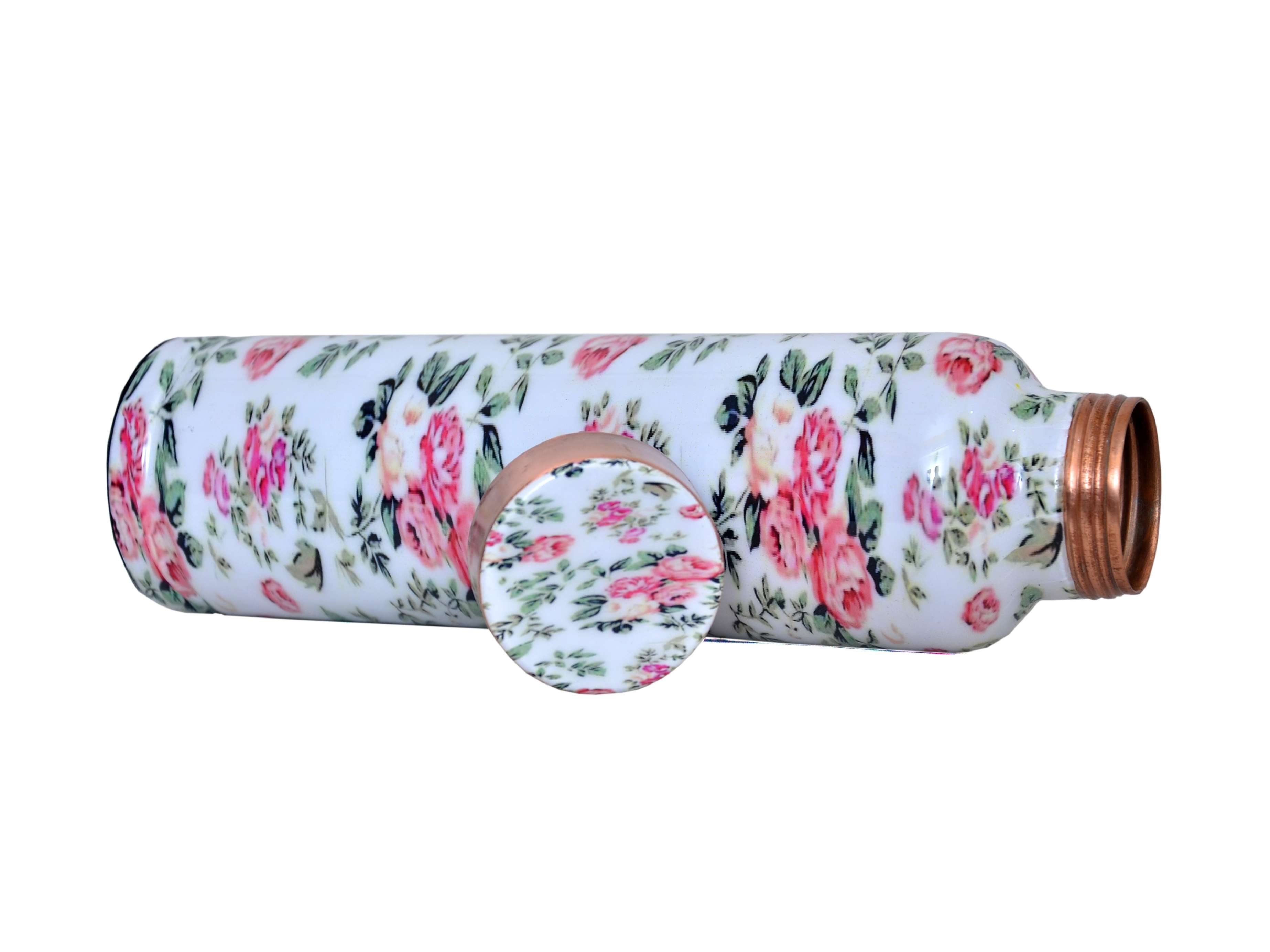 Imago Oreo White Flower Copper Bottle 1L view 2