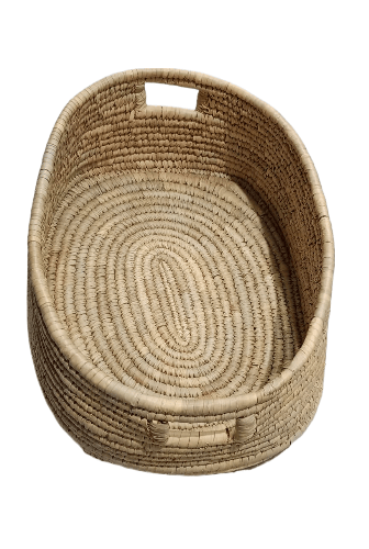 Handmade Oval Woven Basket - Natural Storage Solution view 2
