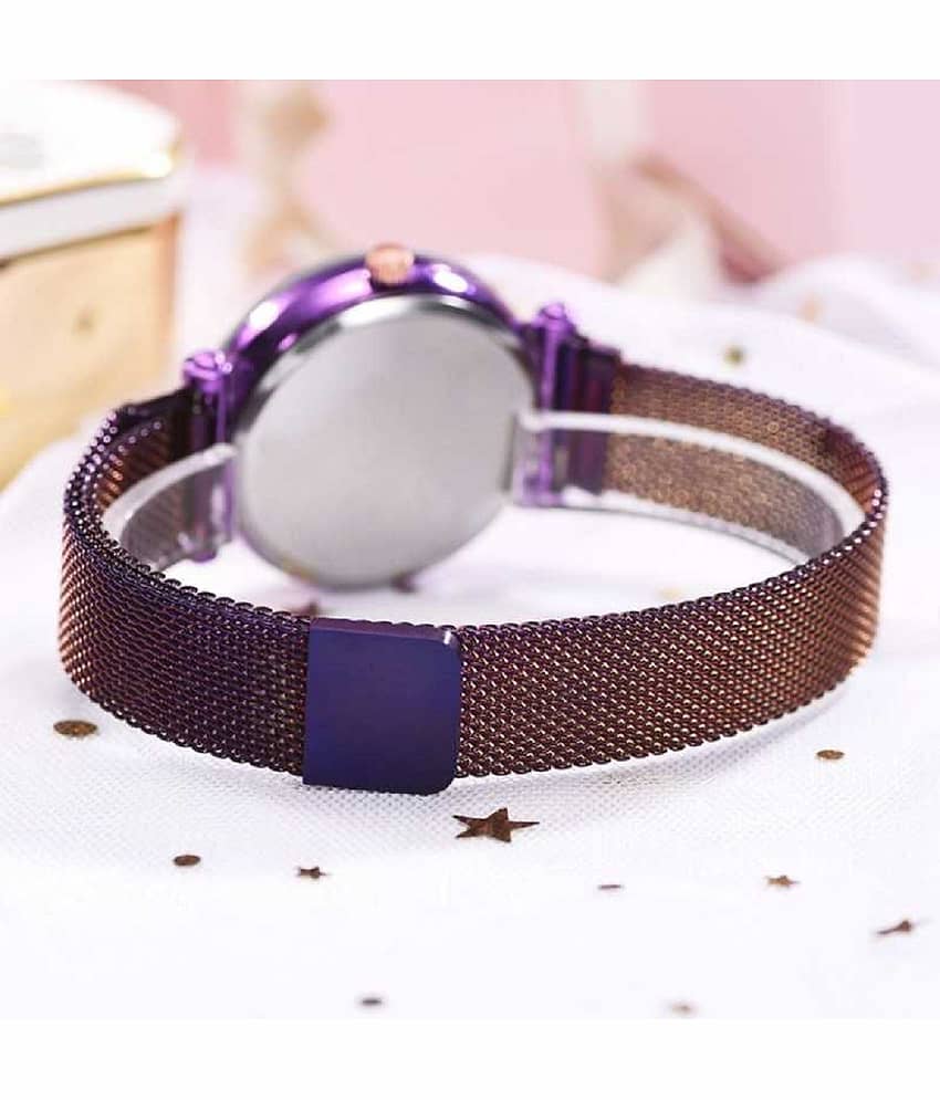 Trex Purple Metal Analog Womens Watch view 2