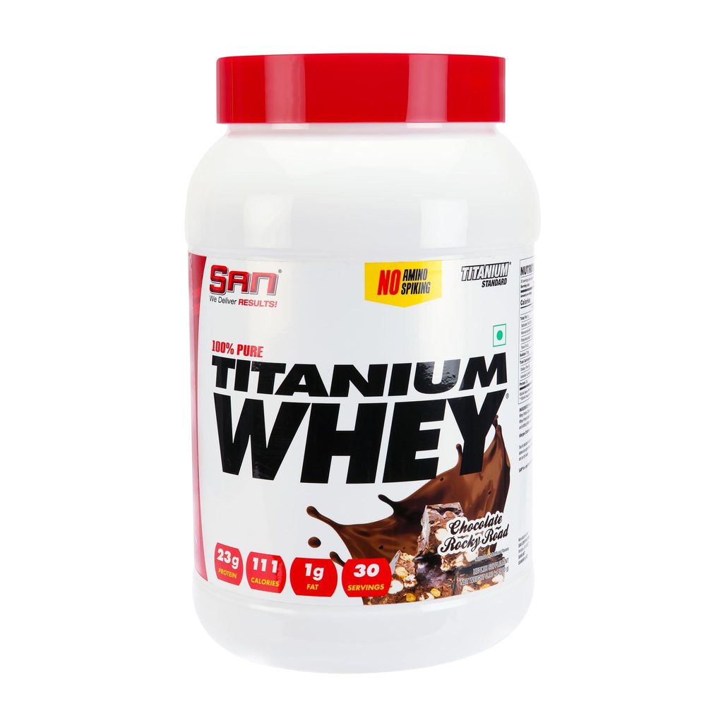 San Nutrition 100% Pure Titanium Whey Protein Powder | 23g protein | Concentrate & Isolate |