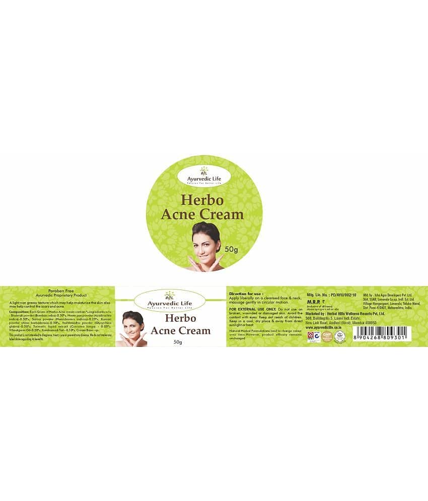 Ayurvedic Life Herbo Acne Cream Paste 50 Gm Pack of 1 view 2