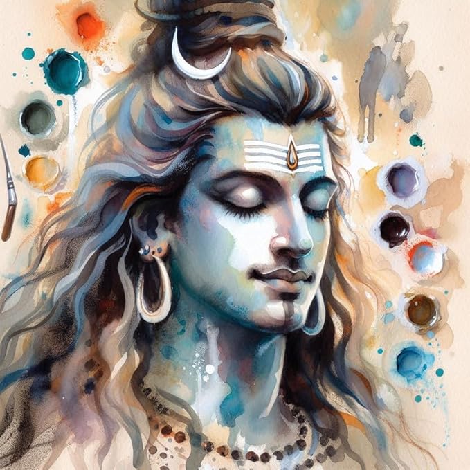 UAX Lord Shiva Shankar Posters | Inspirational Motivational Wall Posters | Abstract Wall Art Pack | Hindu God f view 2