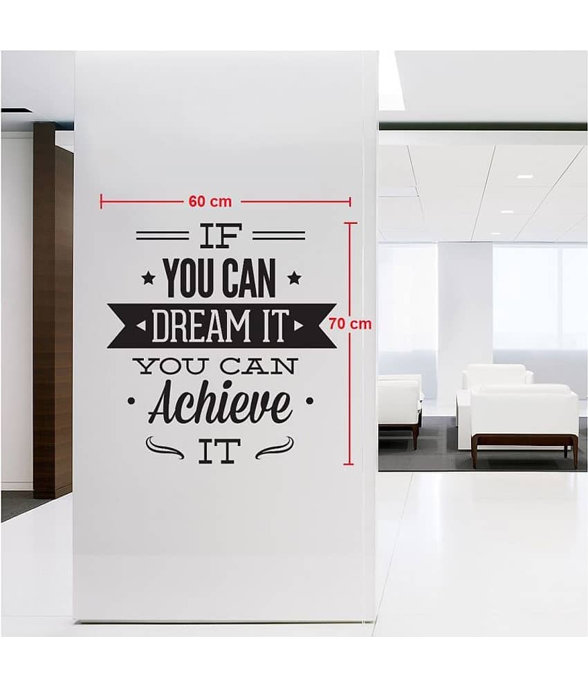 Asmi Collection Motivational Quotes Wall Sticker ( 70 x 60 cms ) view 2
