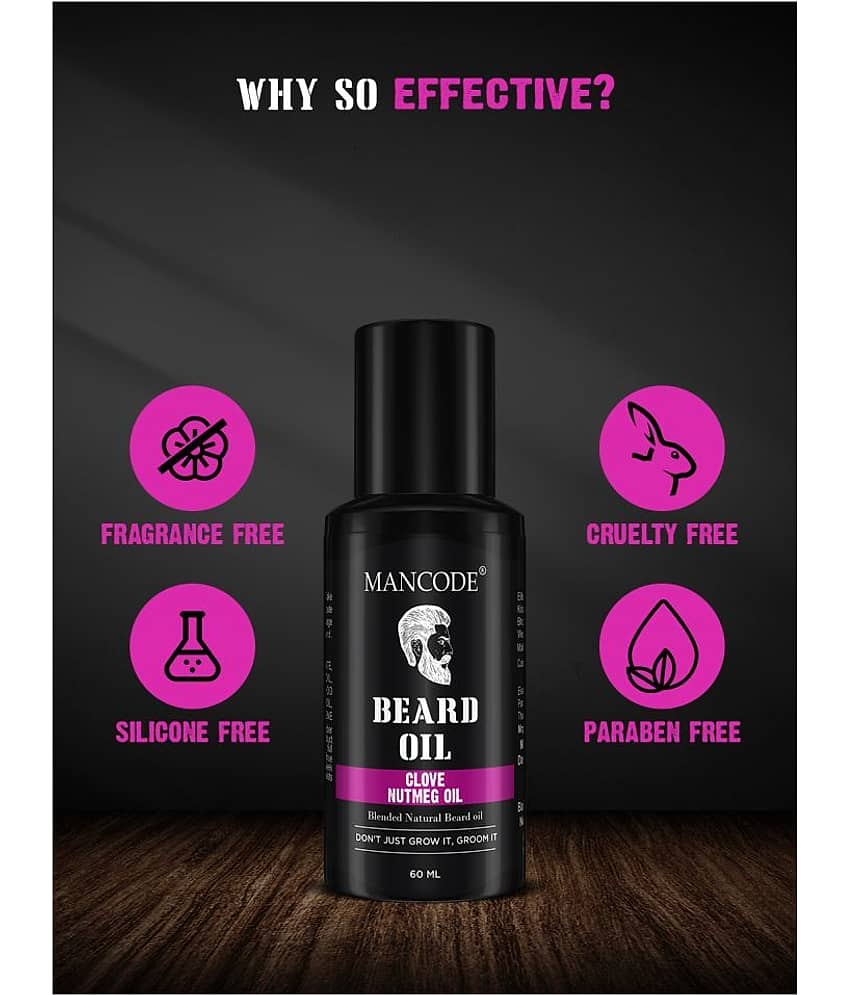 Mancode Clove Nutmeg Beard Oil 60 ml Pack of 1 view 2