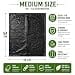 Garbage Bags Medium Size 19 x 21 Inches | 30 Count (30 Bags x 1 Roll) | Black Plastic Trash Bags for Dry & Wet Waste | Strong & Leak-Proof view 2