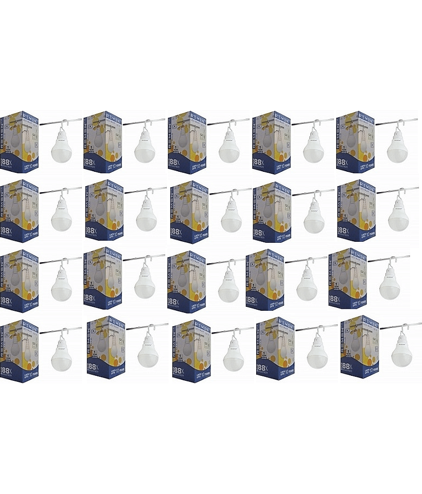 Remen Led Lites - 4W Cool Day Light LED Bulb ( Pack of 20 )