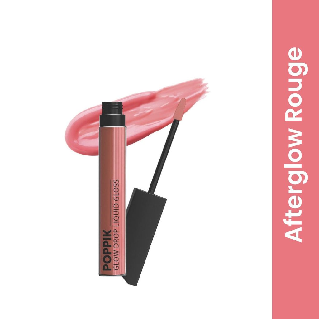 POPPIK Liquid Gloss Lipstick for Women | High Shine, Non Sticky, Moisturizing Lip Color | Smooth Glossy Finish | Party & Everyday Wear Lip Gloss, Ideal for Wedding, Casual Outings, Gifting, 2ML view 2