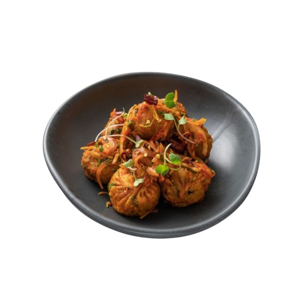 Cheesy Mushroom Momo - 8 Pcs