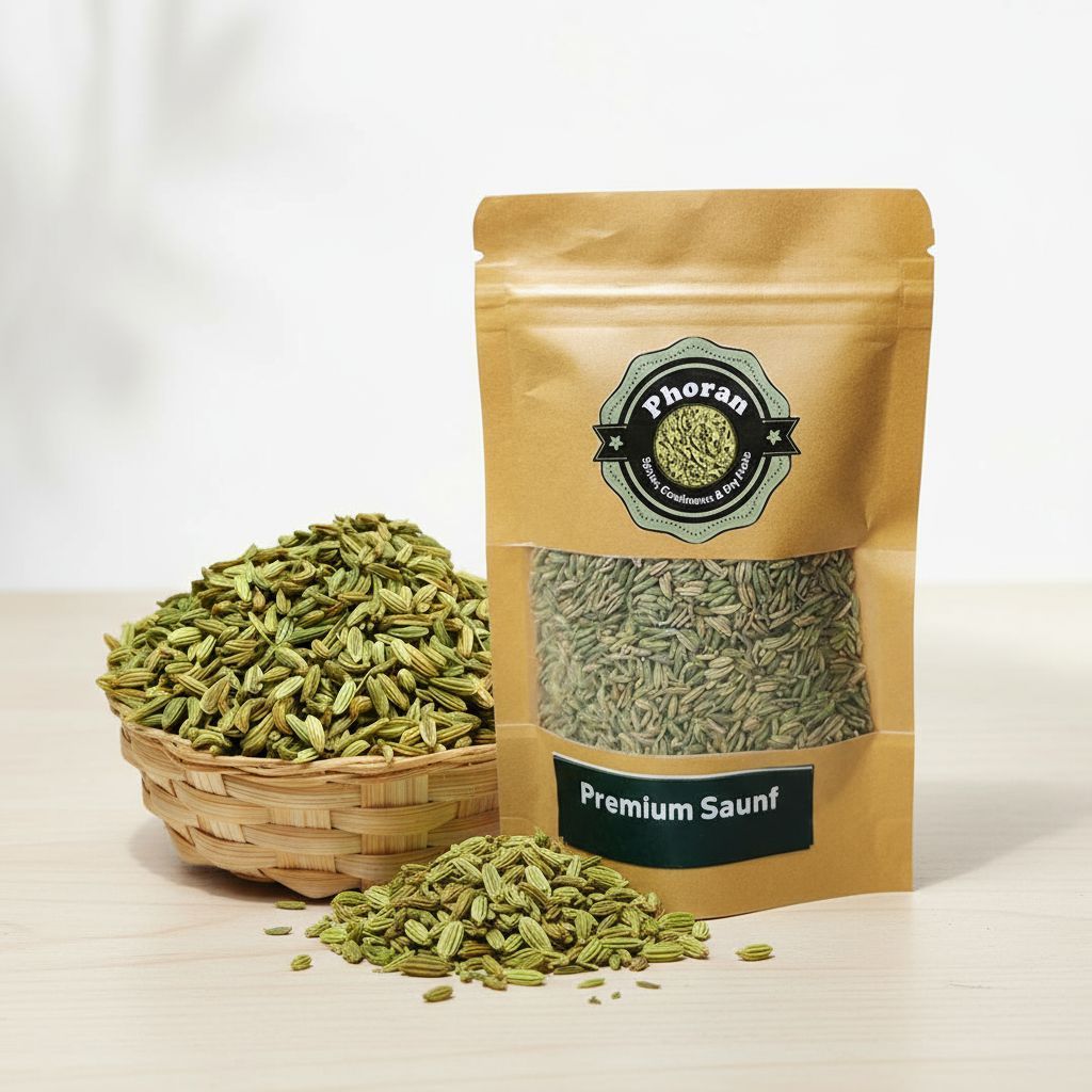 Buy Saunf Fennel Seeds Online India - Mouth Freshener | Phoran view 2