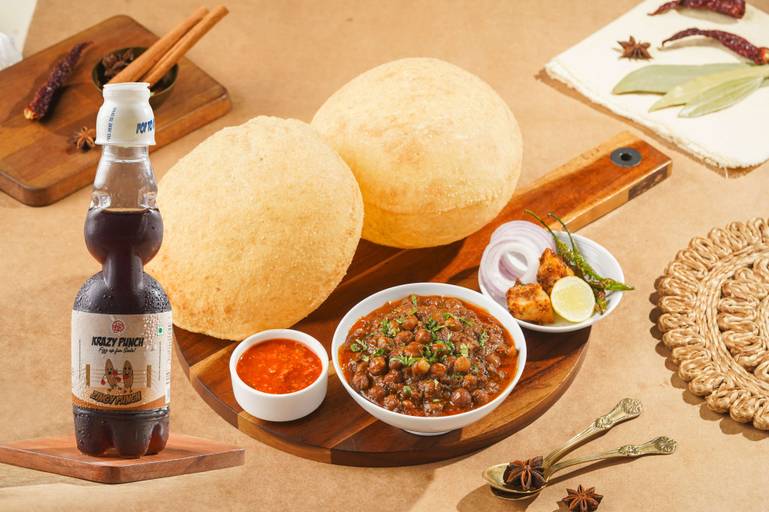 Chole Bhature + Krazy Punch 200 ML