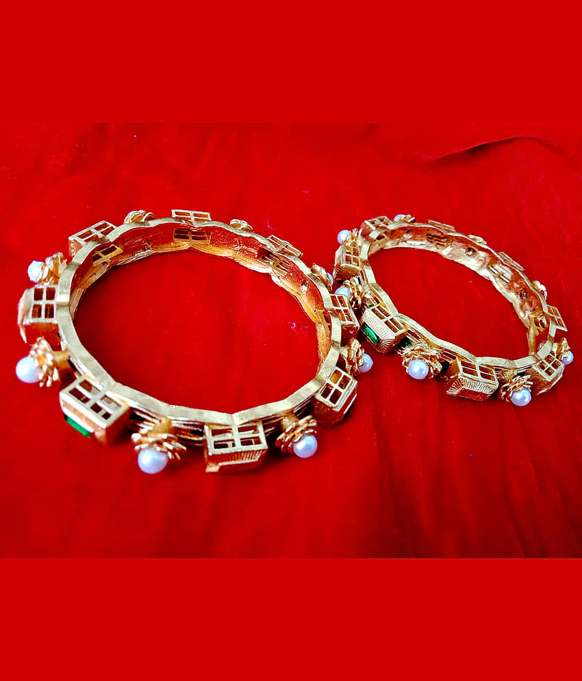 shankhraj mall Traditional Gold Plated Designer Bangles Jewellery For Women / Girls-100347 view 2