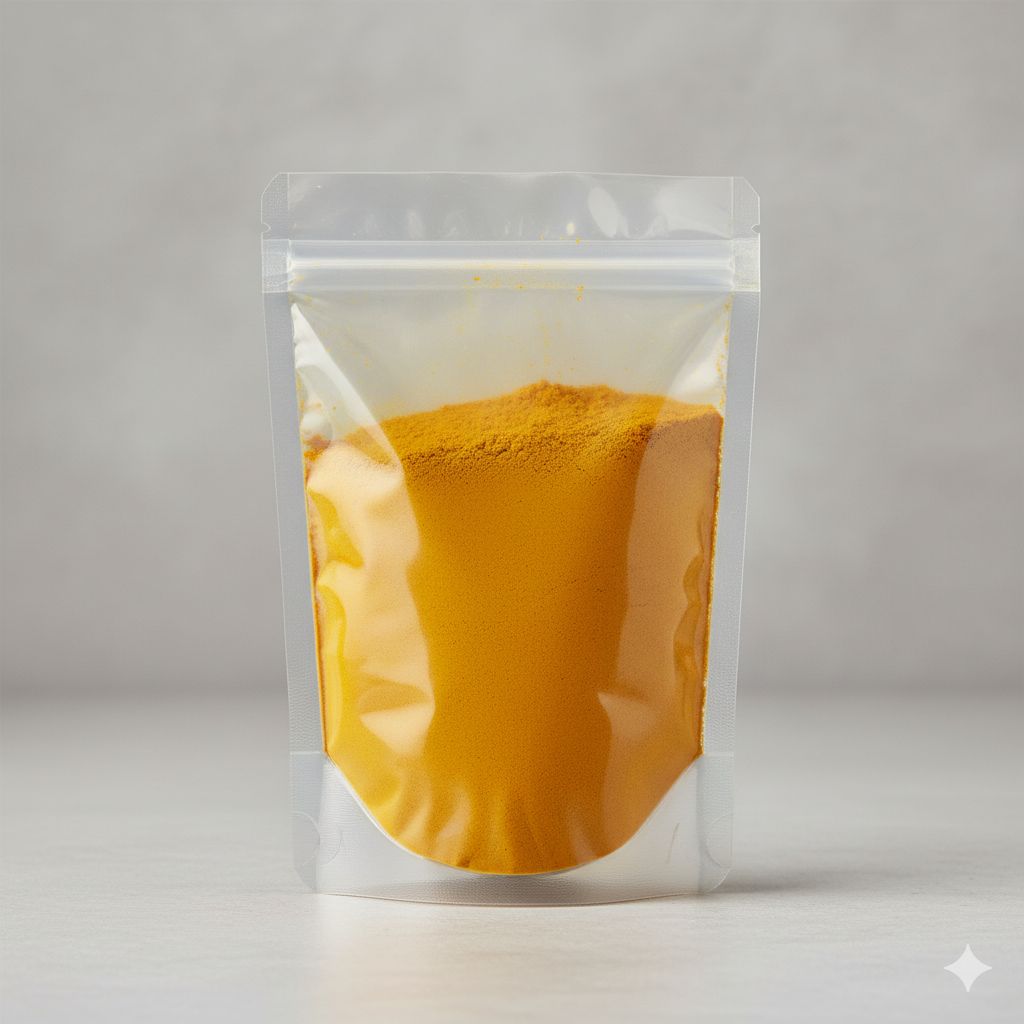 Premium Quality Turmeric Powder in Resealable Stand-Up Pouch 250 Grams view 2