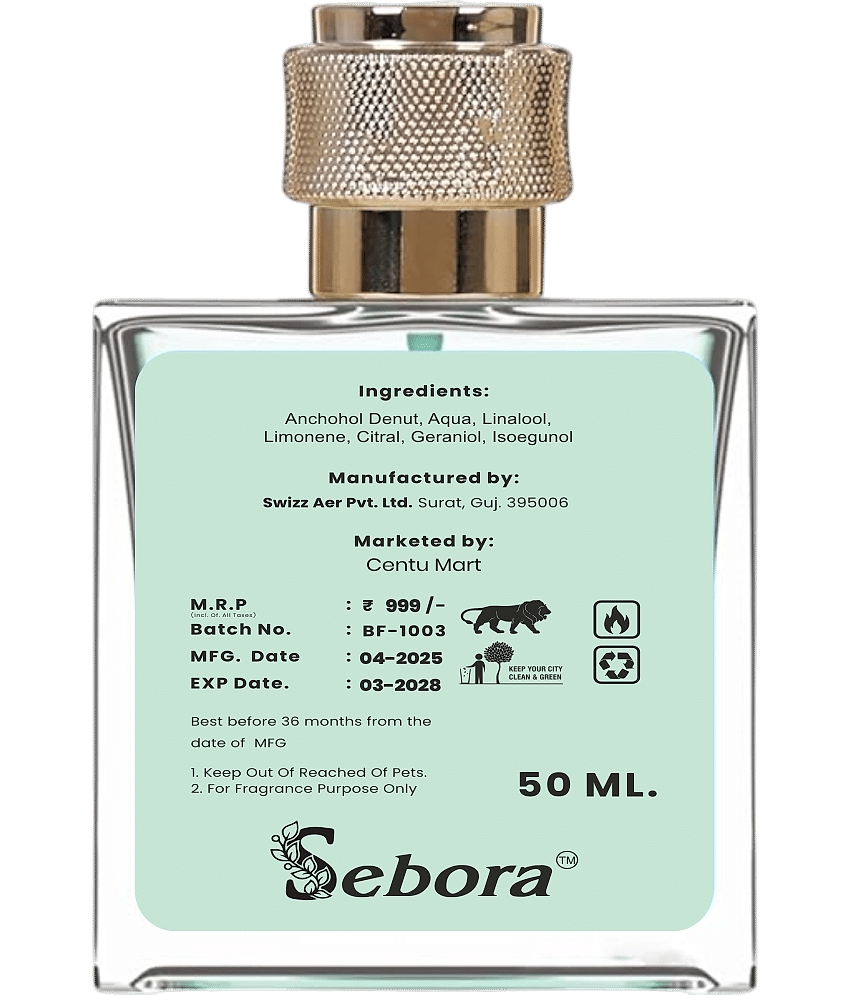 Sebora Eau De Parfum (EDP) Fresh,Floral Medium -Fragrance For Men,Women,Unisex ( Pack of 1 ) view 2