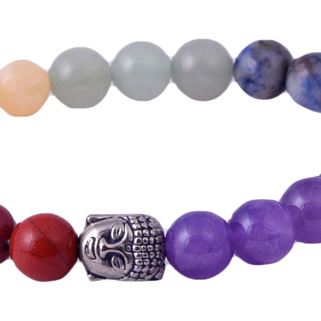 Seven Chakra Bracelet Healing and Vastu, Meditation, Protection Stylish Bracelet for Girls/Boys/Women(KI_167) by Krishna Impex view 2