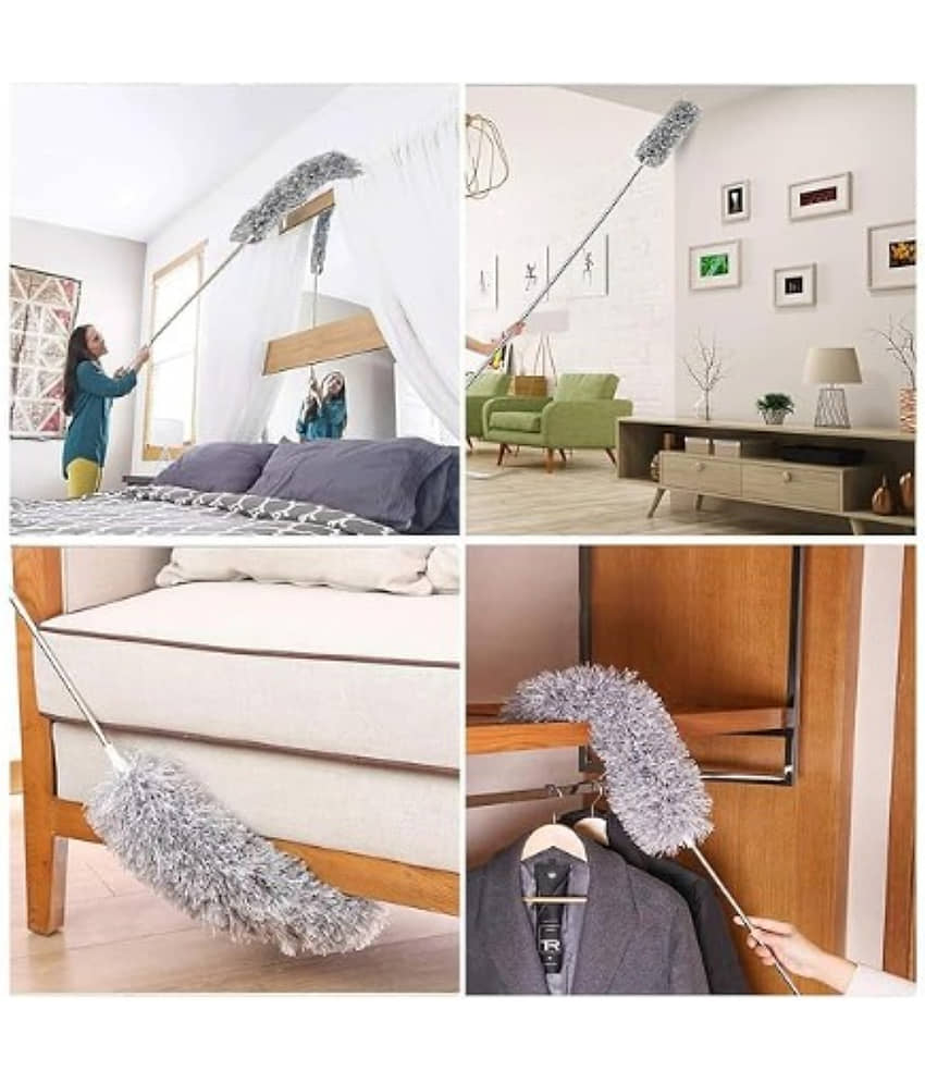 QitmirMKT Ceiling Fan Duster Cleaner with Microfiber (Mix Color) Broom view 2