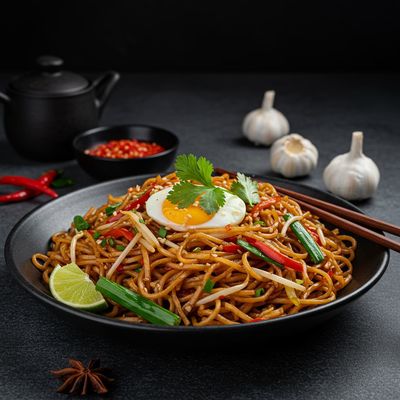 Egg Singapore Noodles