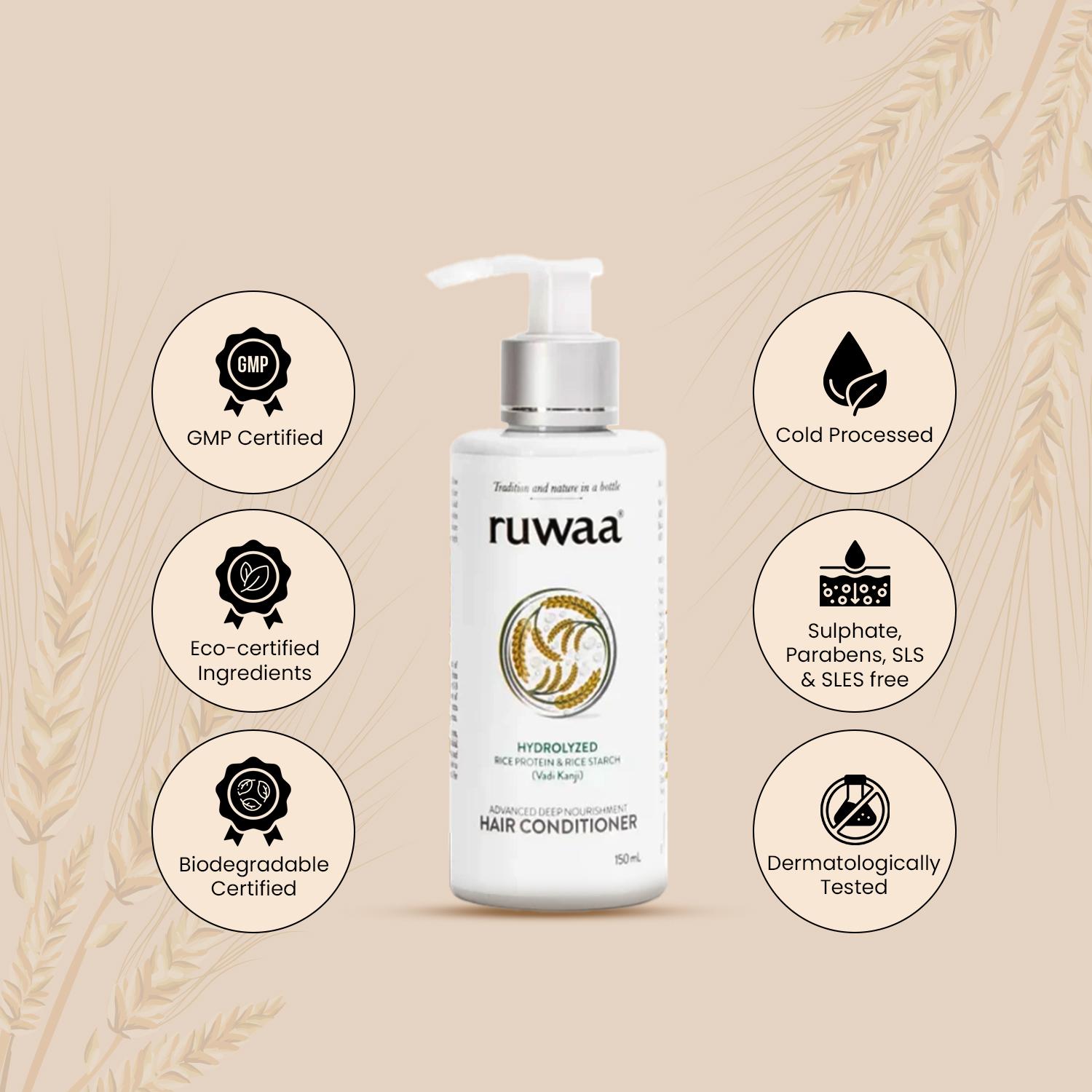 ruwaa Rice Protein & Starch Advanced Deep Nourishment Conditioner view 2