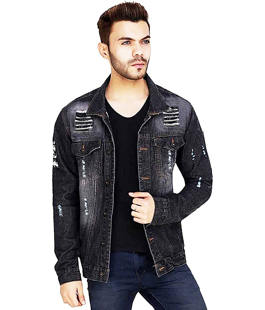 52dealz Denim Men's Denim Jacket - Navy ( Pack of 1 )