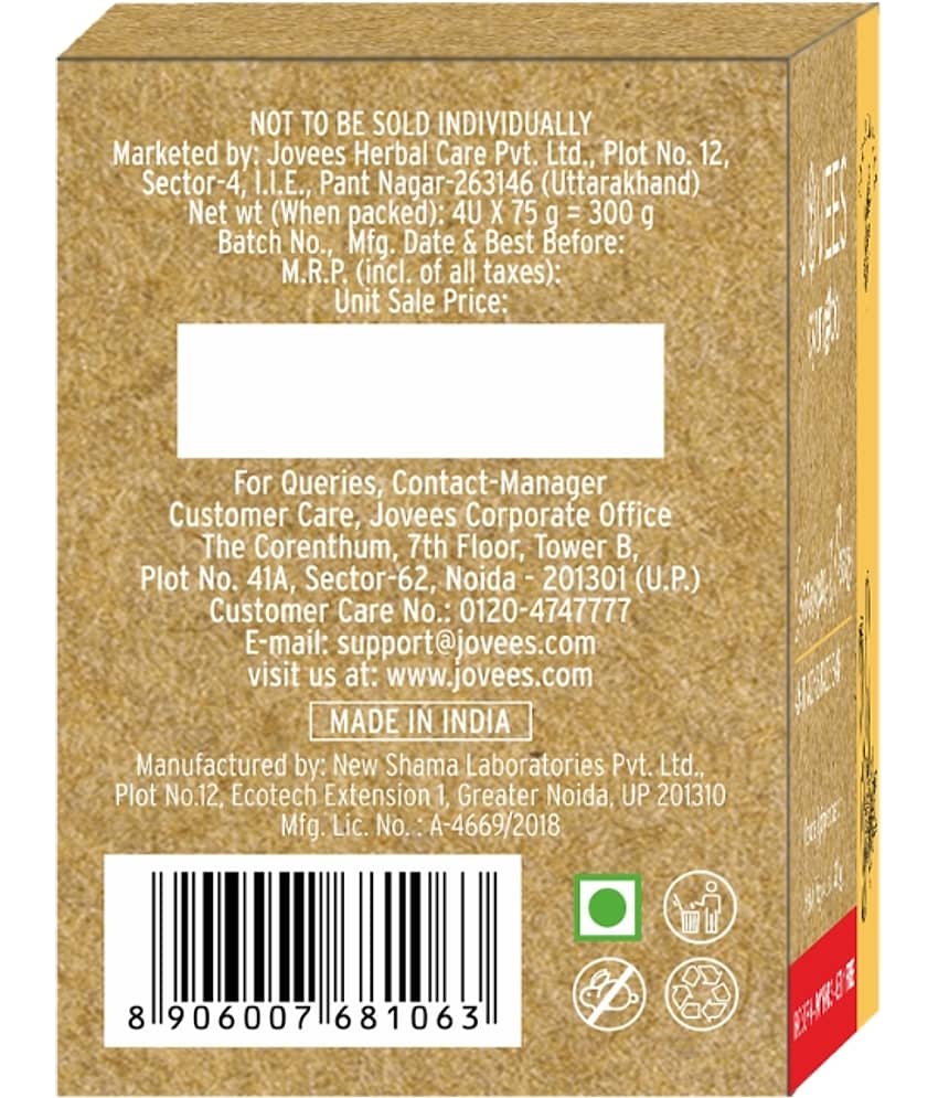 Jovees Herbal Exfoliating Soap for Anti Acne Soap for All Skin Type ( Pack of 4 ) view 2