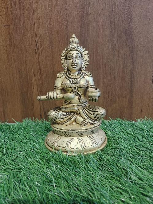 BRASS GODESS ANNAPURNA IDOL