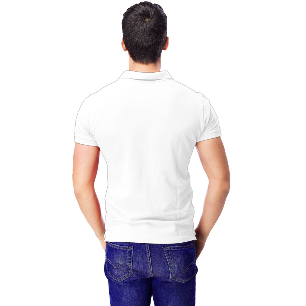 Polo T Shirts for Men Cotton Plain Collar Tshirt for Men Half Sleeve Regular Fit Solid Color Polo Neck White T Shirt For Men view 2