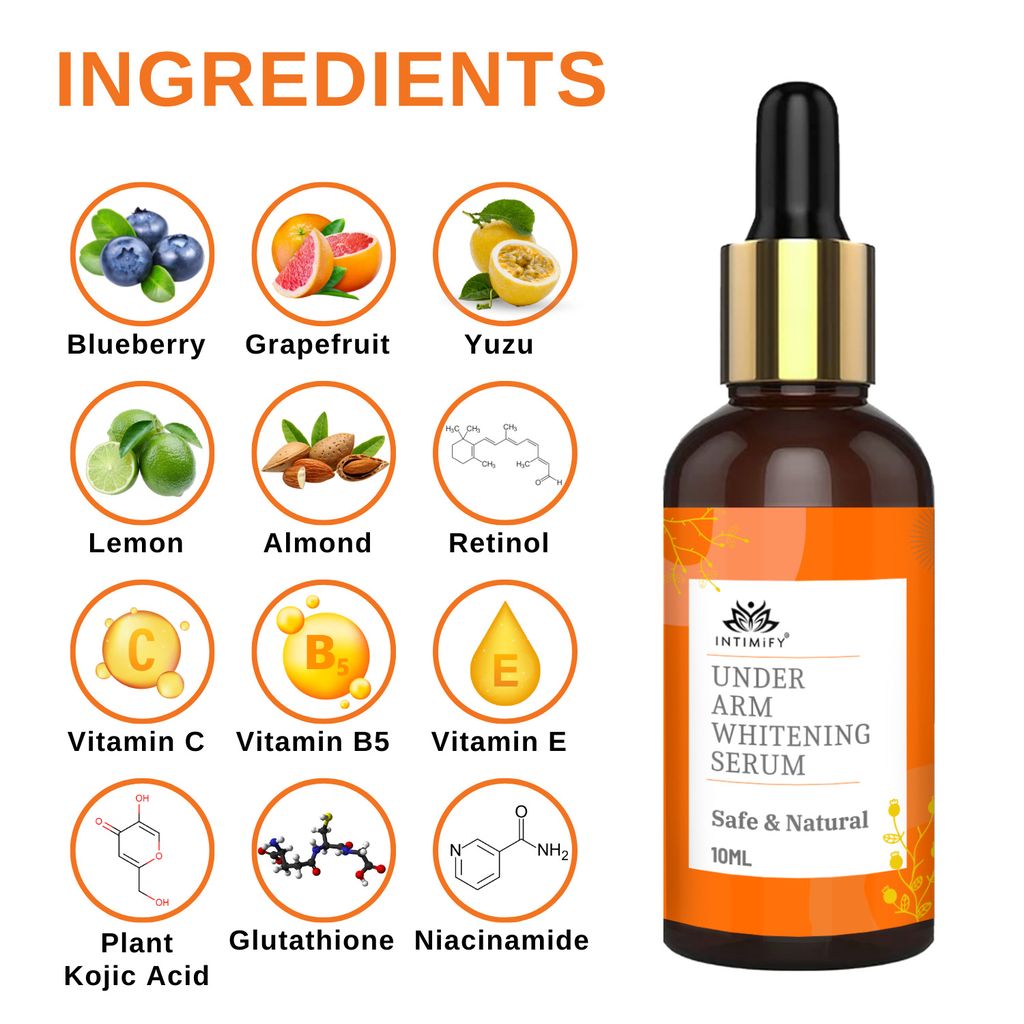 Intimify Underarm Whitening Serum for Underarm Whitening & Lightening, Removes Underarm Pigmentation view 2