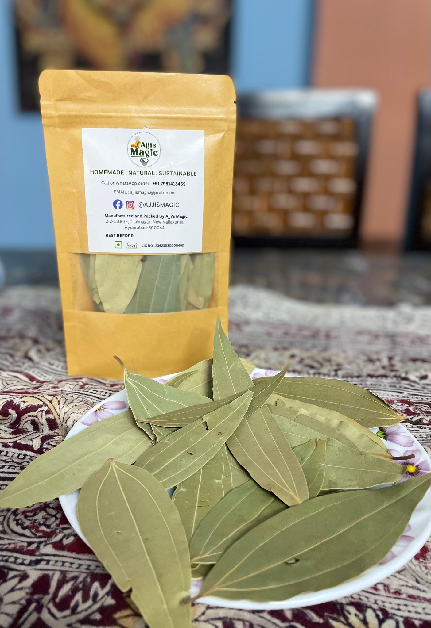Ajji's Magic 100% Natural Bay Leaf/ Tej Patta/ Biryani Aaku view 2