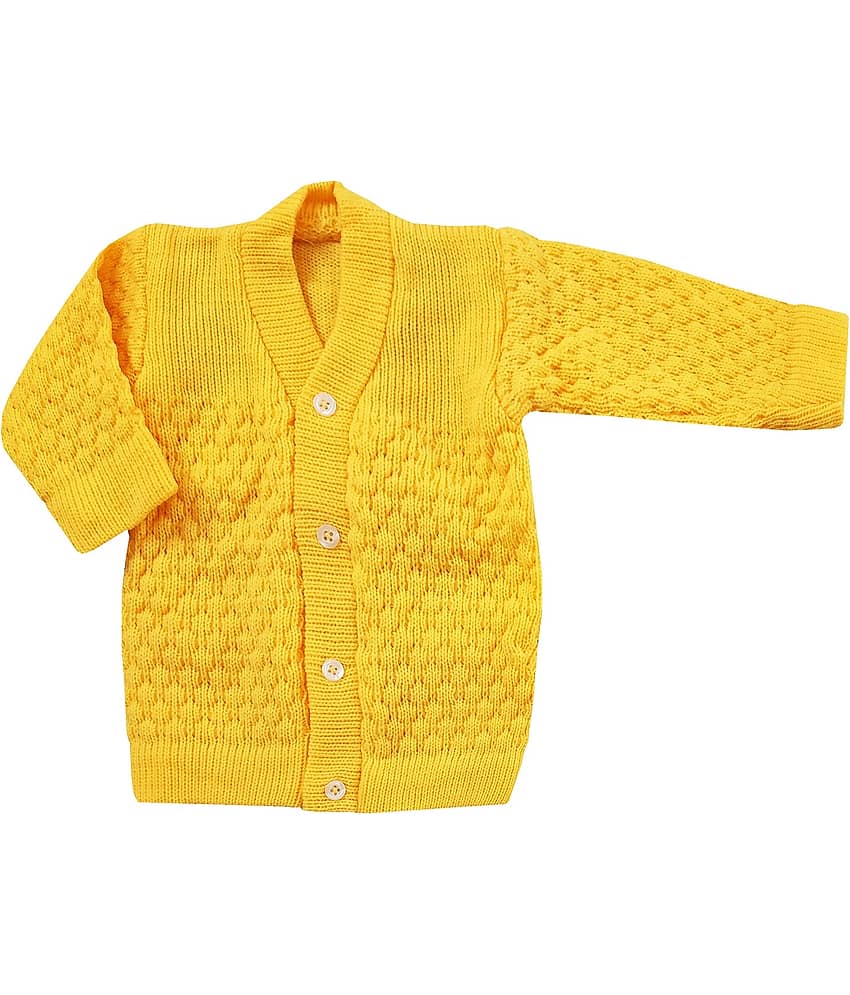 LITTLE PANDA Single Unisex for Baby Woollen Cardigans ( Maroon ) view 2