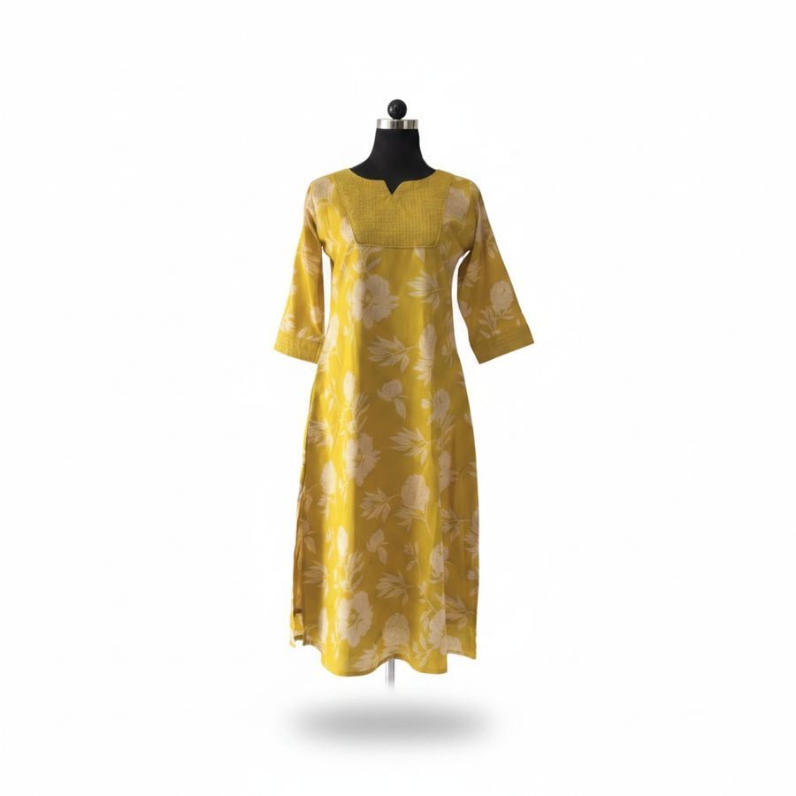 Floral Printed Cotton Kurti view 2