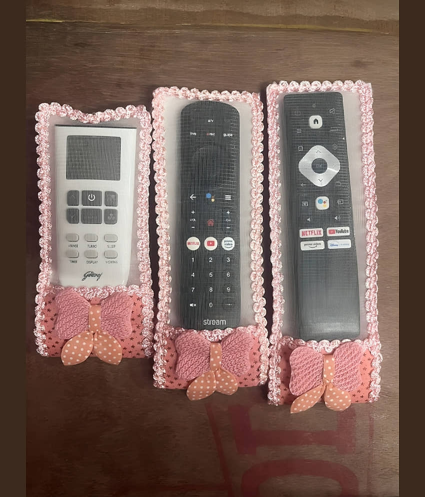 Multi Deal Set of 3 Poly-Cotton Multi Remote Control Cover view 2