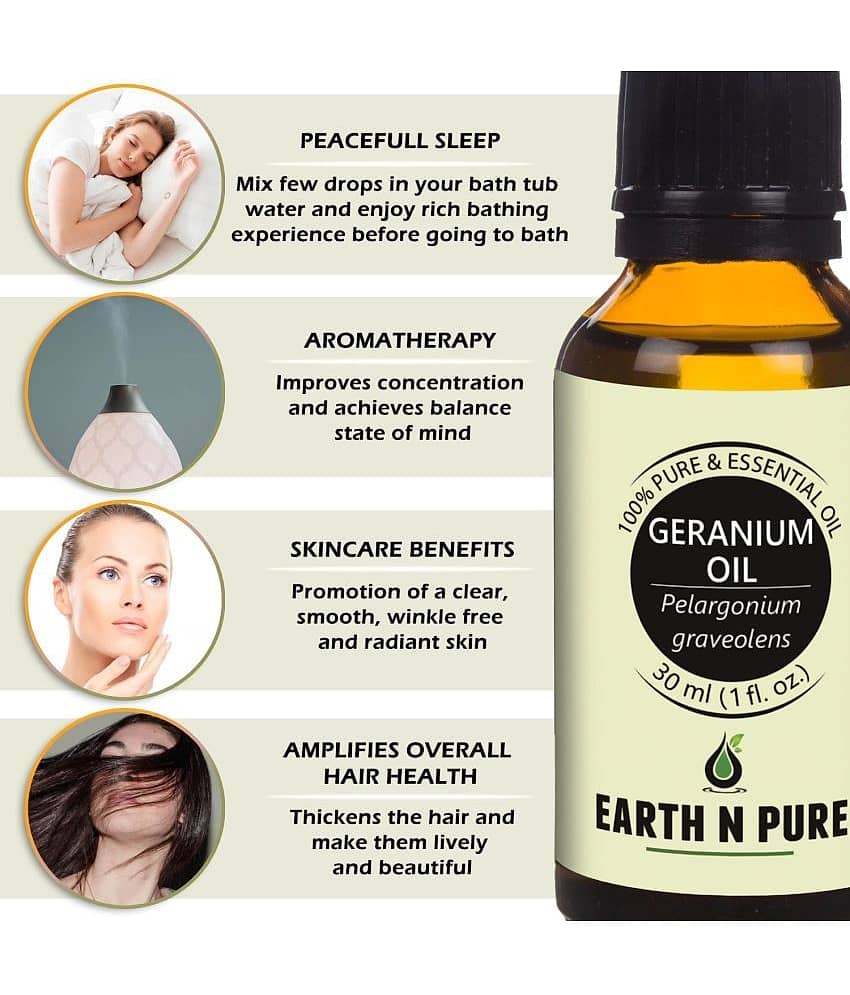 Earth N Pure - Geranium Essential Oil 30 mL ( Pack of 1 ) view 2