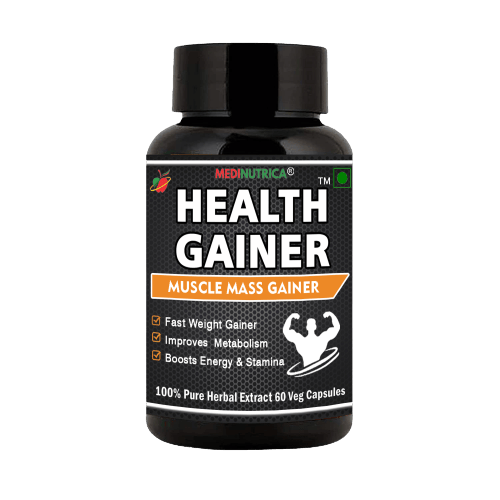 Medinutrica Mass Weight Gainer Powder | Improved Stamina & Strength| Enhanced Atheletic Performance-60 Capsules view 2