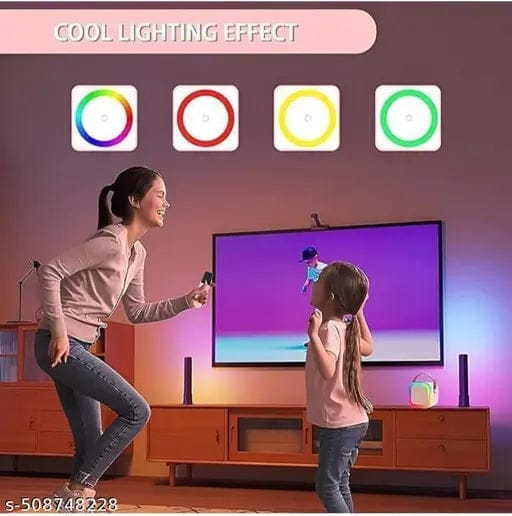 K12 Wireless Karaoke Bluetooth Mic with Speaker for Kids, RGB Lighting and Multi-Compatibility Modes view 2