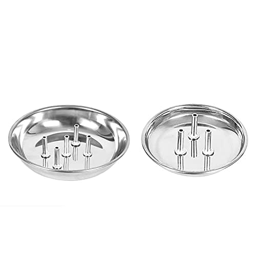 UNMEE Stainless Steel Agarbatti Holder For Puja, Home,Office, Temple, Incense Burner, Ash Catcher, Sticks Stand Set of 2 view 2