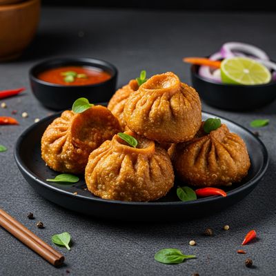 Chicken Momos Fried