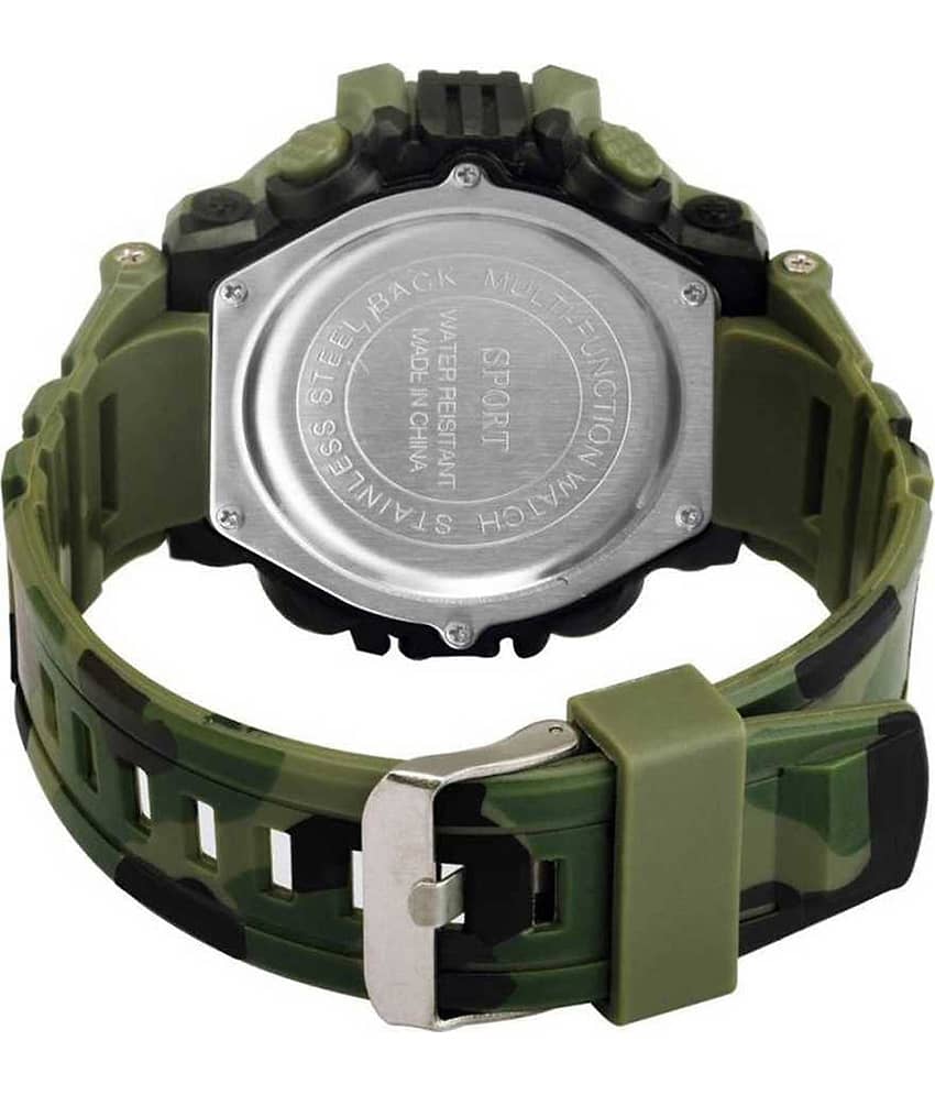 Harbor Khaki Silicon Analog-Digital Men's Watch view 2