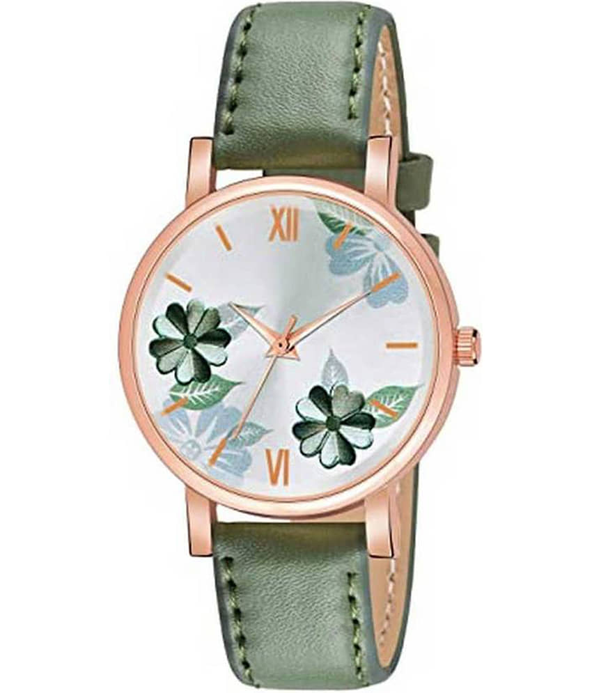 Trex Green PU Analog Womens Watch view 2